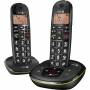Doro - DORO PhoneEasy 105wr Duo - Schnurlostelefon mit Anrufbeantworter + Anruferkennung - DECTGAP - Schwarz + 1 Zus�tzliche(s) Ha