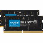 Crucial - - DDR5 - Kit - 96 GB: 2 x 48 GB - SO DIMM 262-PIN - 5600 MHz / PC5-44800 - CL46 - 1.1 V - on-die ECC - Schwarz (CT2K48G56C46S5)
