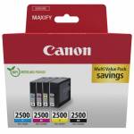 Canon - PGI-2500 BK/C/M/Y Multipack - 4er-Pack - Schwarz, Gelb, Cyan, Magenta - original - Tintenbeh�lter - f�r MAXIFY iB4050, [EURO-Version]