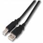 Efb-elektronik - USB2.0 Anschlusskabel A-B,St.-St.,0.5m,schwarz,Classic