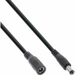 Inline - DC Verl�ngerungskabel - DC Stecker/Buchse 5,5x2,5mm - AWG 18 - schwarz 2m (26902G)