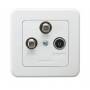 Schwaiger - Einzeldose zwei SAT-ZF Anschl�sse 2 dB
