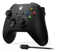 Microsoft Xbox - Xbox Wireless Controller + USB-C Cable - Game Pad - kabellos - Bluetooth - Carbon Black - f�r PC, Microsoft Xbox One, Andro