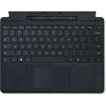 Microsoft - Surface Pro Signature Keyboard - Tastatur - mit Touchpad, Beschleunigungsmesser, Surface Slim Pen 2 Ablage- und Ladeschale - QWE [DE-Version, German Keyboard]
