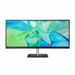 Acer - CB343CUR Computerbildschirm 86,4 cm (34) 3440 x 1440 Pixel UltraWide Quad HD LED Schwarz - Silber (UM.CB3EE.001)